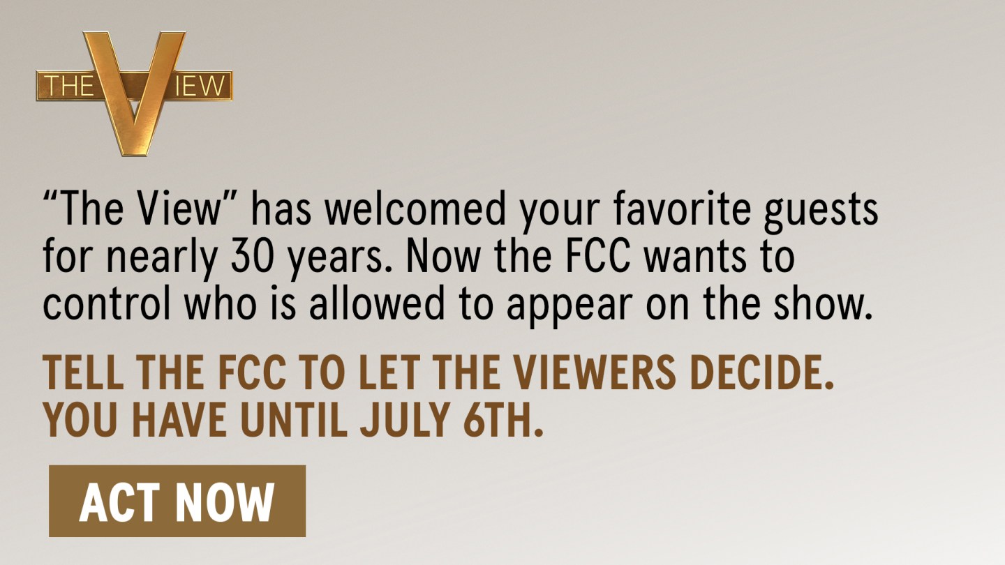 Campanha publicitária da ABC pede apoio na luta contra a visão da FCC
