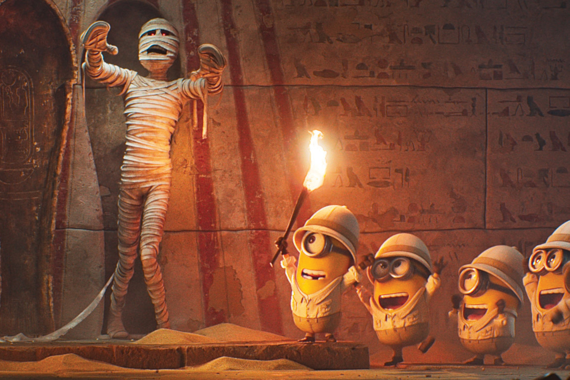 Crítica de 'Minions & Monsters': O último veículo estrelado por The Canary-Colored Critters volta ao início de Hollywood e atinge um pico criativo